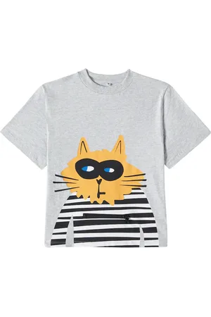 Stella McCartney Zip-detail printed cotton T-shirt