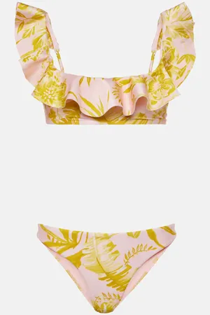 ZIMMERMANN Golden floral bikini