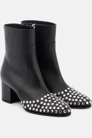 Alaïa 60 embellished leather ankle boots