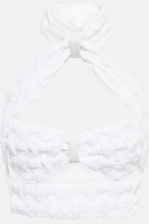 The Mannei Jerez halterneck cotton-blend top