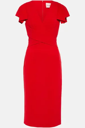 Roland Mouret V-neck midi dress