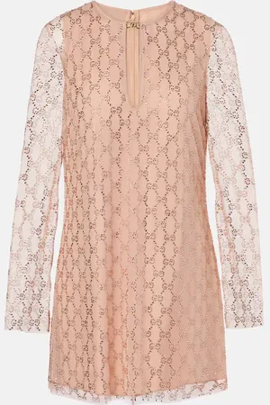 Gucci GG Crystal tulle minidress