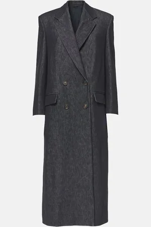 Brunello Cucinelli Double-breasted cotton overcoat