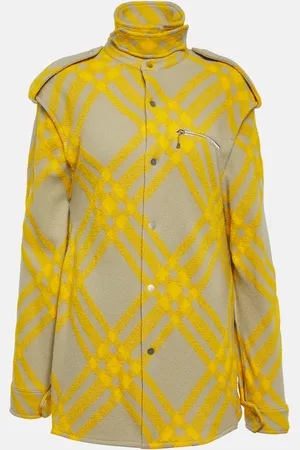 Burberry Checked wool-blend shirt jacket