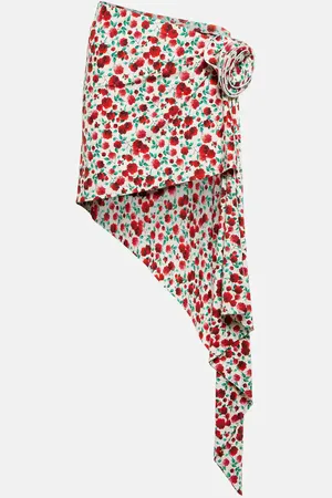 MAGDA BUTRYM Floral appliquÃ© miniskirt