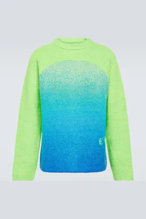ERL Rainbow knitted mohair-blend sweater
