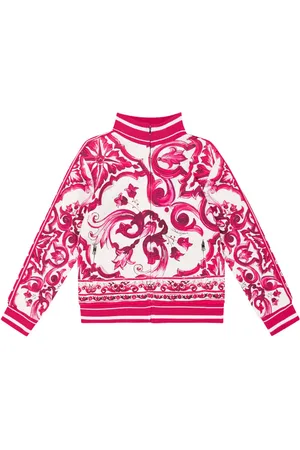 Dolce & Gabbana Majolica cotton jersey track jacket