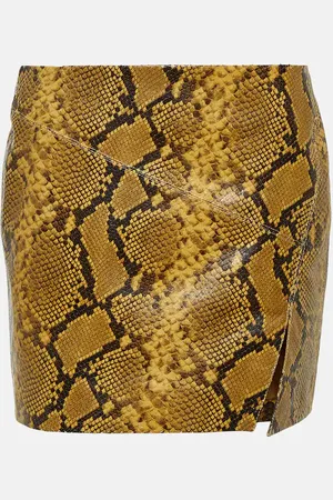Isabel Marant Blair snake-effect leather miniskirt