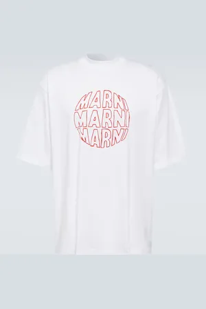 Marni Printed cotton jersey T-shirt