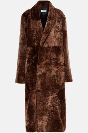 Loewe Double-breasted shearling coat