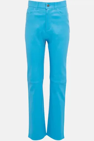 Stouls Terry high-rise straight leather pants