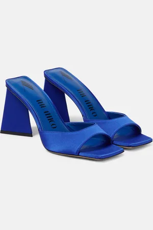 The Attico Mini Devon 85 satin mules