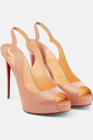 Christian Louboutin Hot Chick patent leather slingback pumps