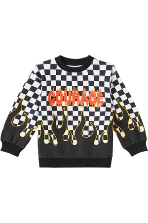 Molo Monti checked cotton jersey sweatshirt