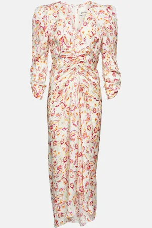 Isabel Marant Albini printed silk-blend midi dress