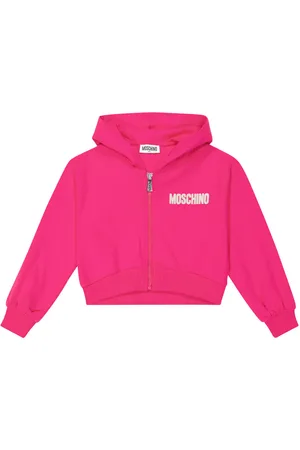 Moschino Logo zipped hoodie