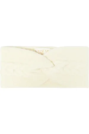 Louise Misha Sidony cable-knit wool and cotton headband