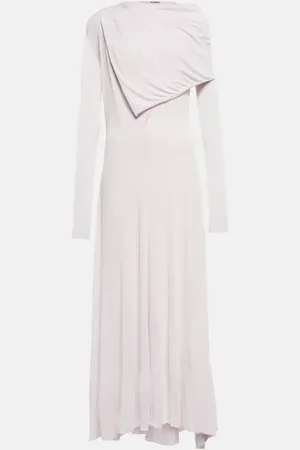 Jil Sander Draped crÃªpe gown