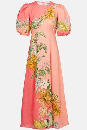 ALÉMAIS Anika floral linen maxi dress
