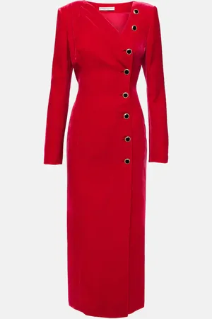 Alessandra Rich Velvet midi dress