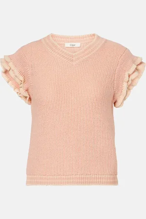 Chloé Ruffled wool top
