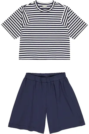 Il gufo Cotton T-shirt and shorts set