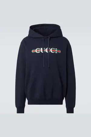 Gucci Logo cotton jersey hoodie