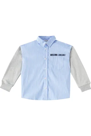Moschino Striped cotton-blend shirt