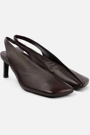 Jil Sander Leather slingback pumps