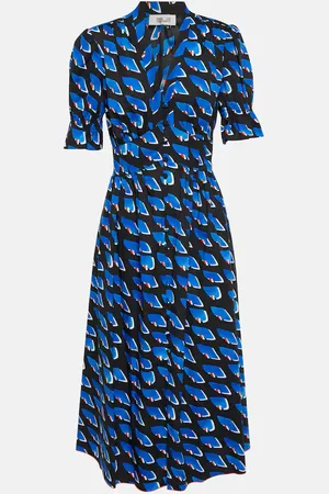 Diane von Furstenberg Printed wrap midi dress