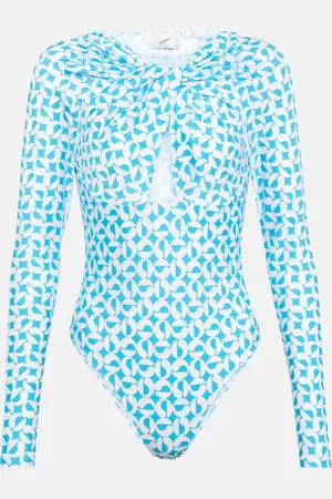 COPERNI Twisted printed cutout jersey top