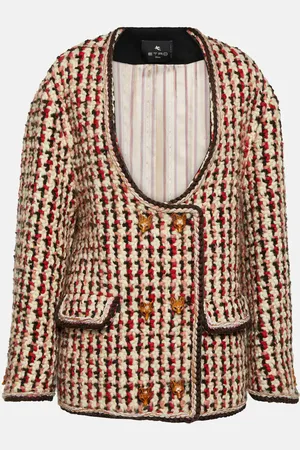 Etro Oversized wool-blend bouclÃ© jacket