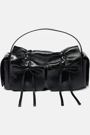 Acne Studios Bow-detail leather tote bag