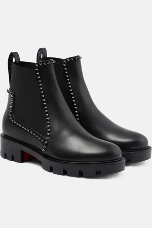 Christian Louboutin Out Lina embellished leather ankle boots