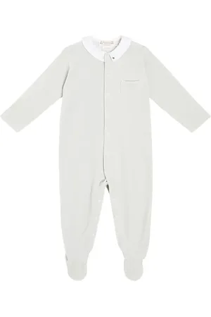 BONPOINT Baby Tilouan cotton velvet onesie