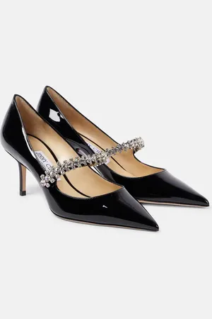 Jimmy Choo Bing 65 embellished patent leather pumps