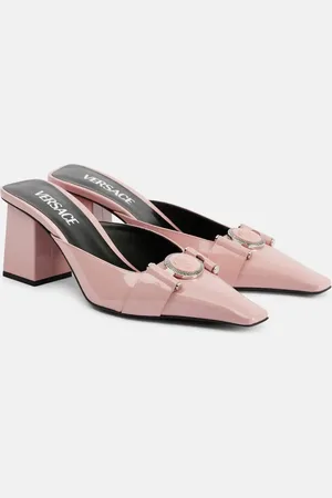 VERSACE Medusa patent leather mules