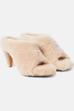Khaite Marion shearling mules