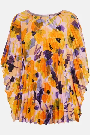 DRIES VAN NOTEN Floral pleated top