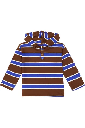 Mini Rodini Striped cotton hoodie