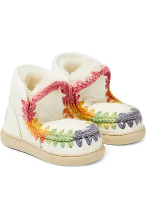 Mou Crochet-trimmed leather sneakers