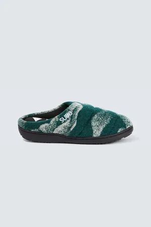 and wander X Subu jacquard wool-blend slippers
