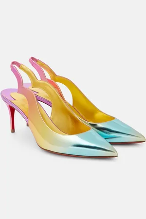 Christian Louboutin Hot Chick 70 leather slingback pumps