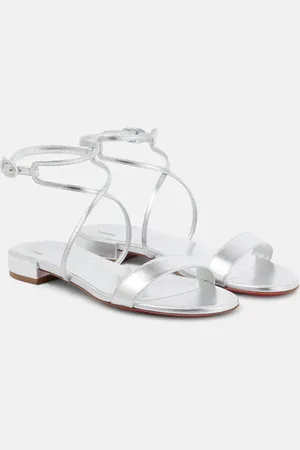 Christian Louboutin Miss Choca metallic leather sandals