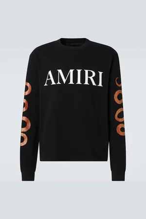 AMIRI Logo cotton jersey sweatshirt