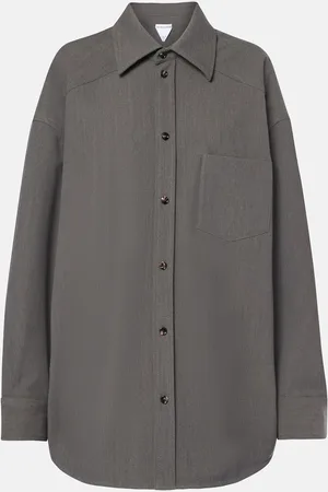 Bottega Veneta Oversized wool-blend shirt