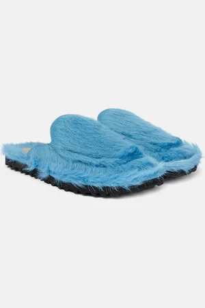 DRIES VAN NOTEN Calf hair slippers