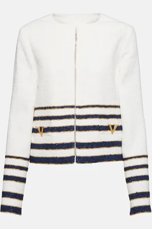 VALENTINO VLogo striped jacket