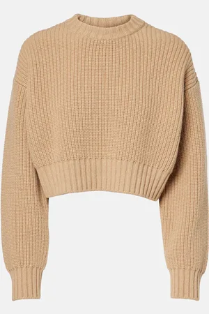 Bottega Veneta Cropped wool and cashmere sweater