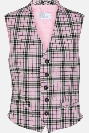GIUSEPPE DI MORABITO Checked wool vest